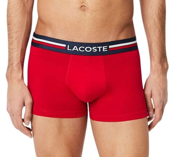 Мужские спортивные боксеры Lacoste Stretch Cotton 3P - multicolor