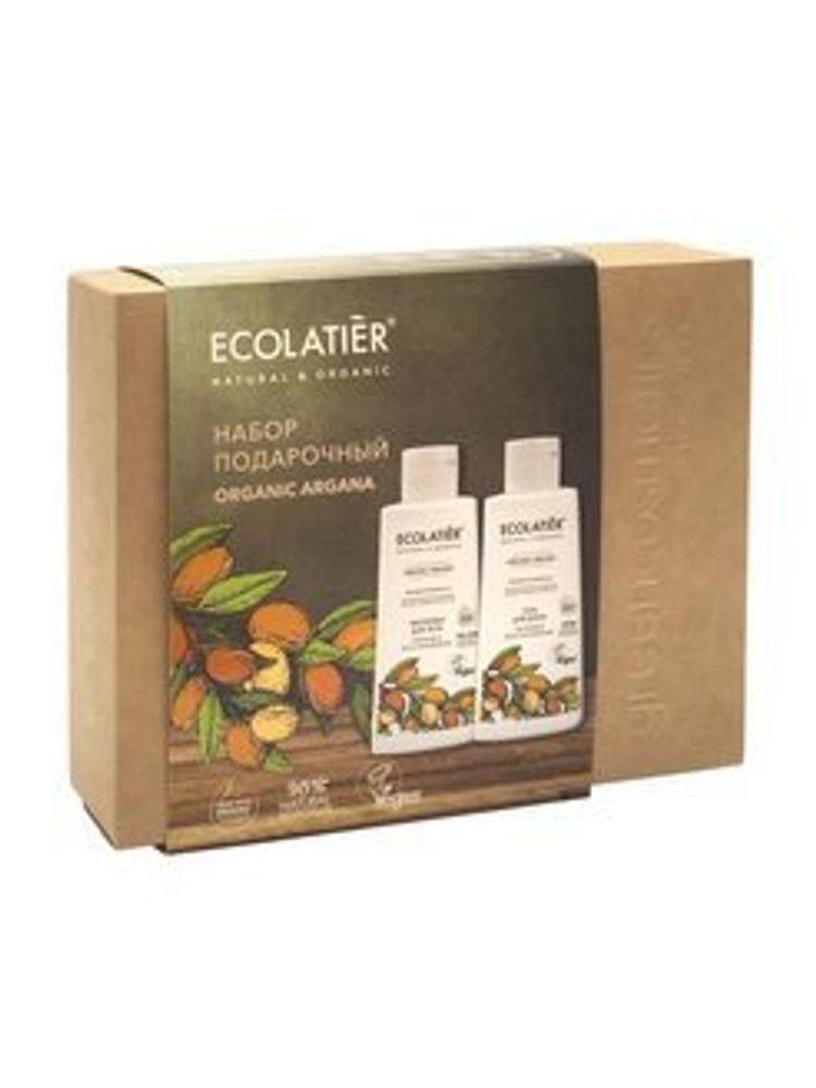 Ecolatier Набор подарочный Organic Argana, (молочко для тела + гель для душа)