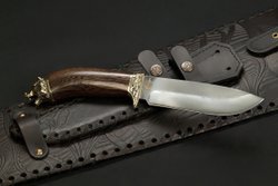 Набор шампуров "Звери Большие" в чехле из натуральной кожи