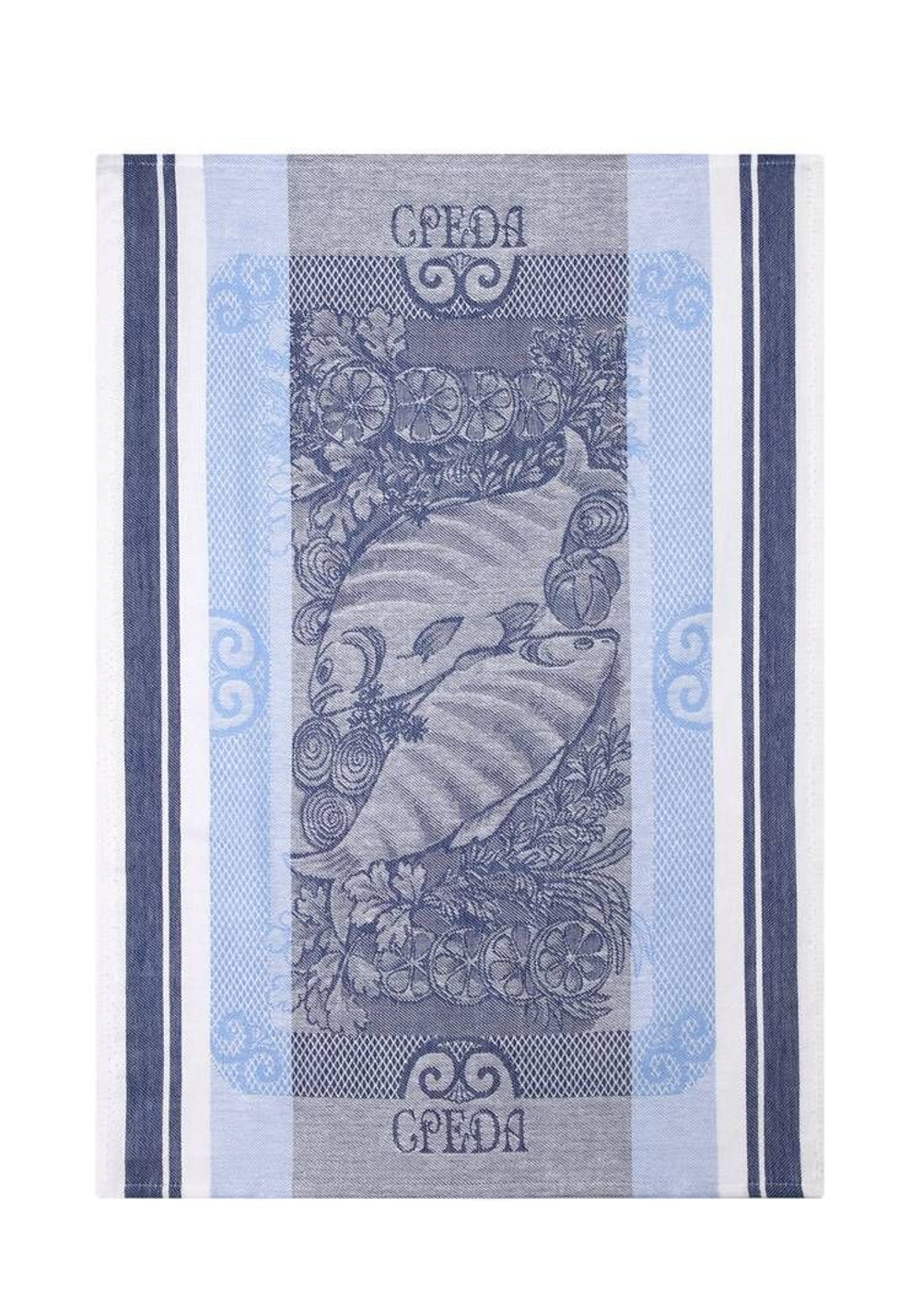 Комплект кухонных полотенец "Неделька" полулён (50*70 см.) 7шт