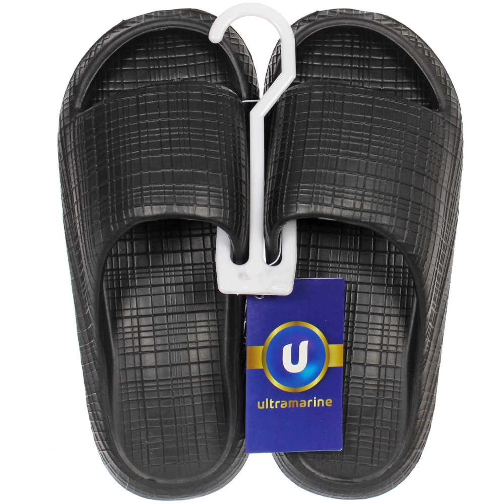 Шлепанцы мужские «AZHUR», цвет черный, р-р 44-45