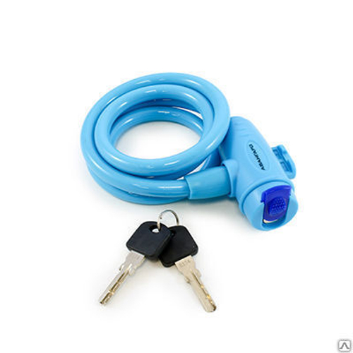 Замок навесной с тросом Авангард  ВС-Т10  Аква Техно  (1000мм)  /7324