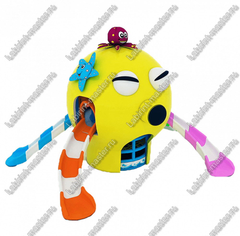 Горка пластиковая "Осьминожка"