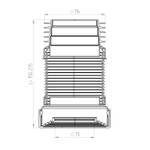 Слив для унитаза гофр. 175/275мм армированный AGT275-АК САНДЕСАНТ