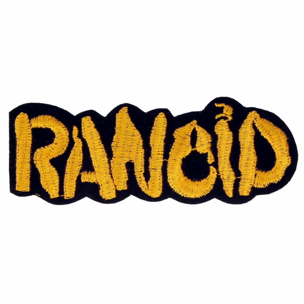 Нашивка Rancid (надпись желтая)