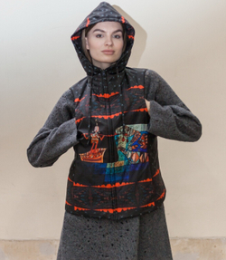 Двусторонний жилет "Синдбад", по мотивам живописи художника авангардиста Пауль Клее