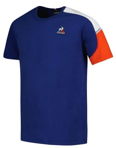 Футболка для мальчика теннисная Le Coq SAISON Tee Short Sleeve N°1 SS23 - blue depths