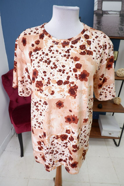 Кофта с цветочным принтом 50 размер