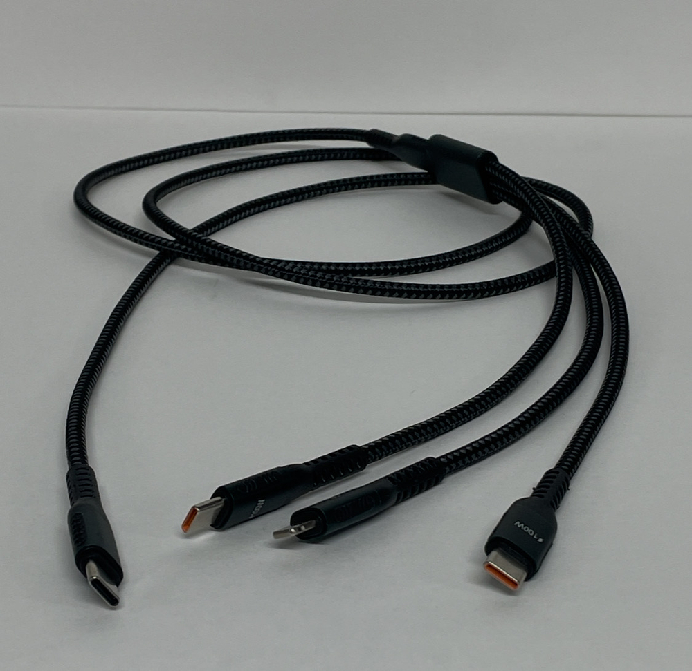 Кабель черный 3 в 1