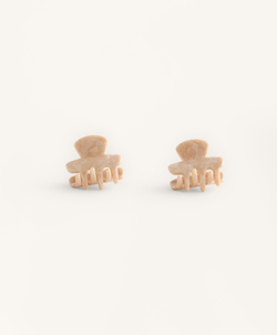 OYSHO Две маленькие заколки для волос, миндальный