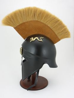 Nautical Шлем троянский "Ахиллес" со светлым плюмажем