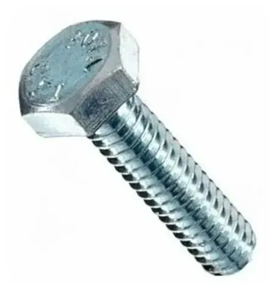 Болт М6х50 DIN 933 с шестигранной головкой, оцинкованный