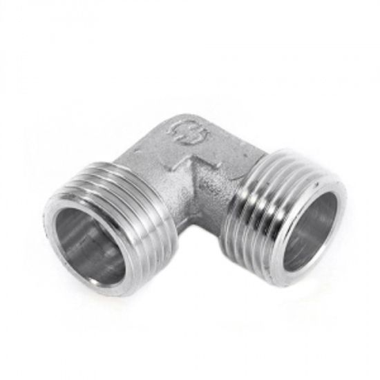 Угольник Stout 1" НР/НР с наружной резьбой никелированный латунный SFT-0010-000001