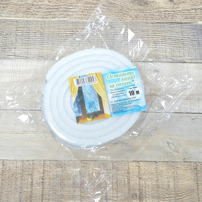 Уплотнитель поролон 10*10мм 10м СК "ПИК"