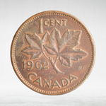 Canada, 1 Cent, 1962 – Elizabeth II (First Portrait), VF