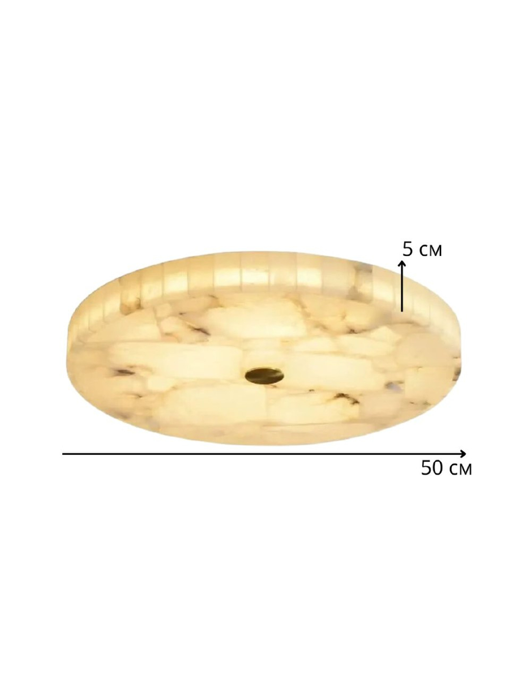 Люстра потолочная из камня