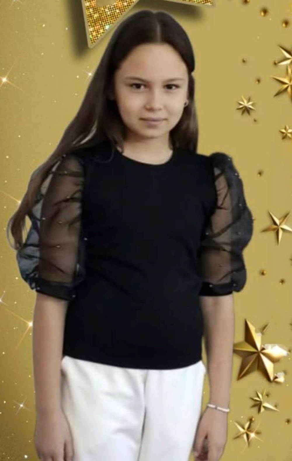 блузка  фонарики рукова   4866