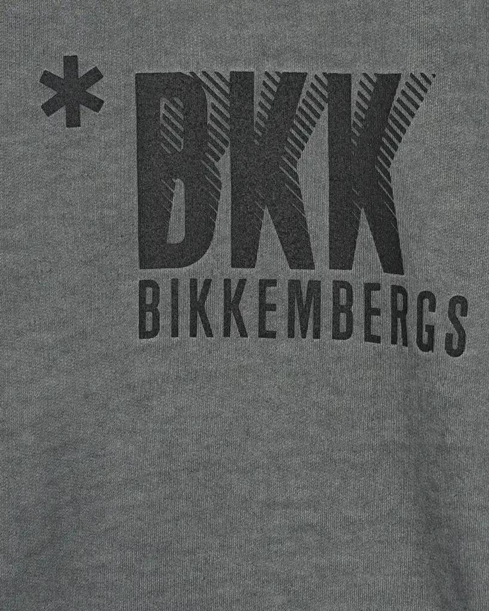 Свитшот BIKKEMBERGS Темно-серый/"Варенка"/Термопринт: черный логотип Мальчик