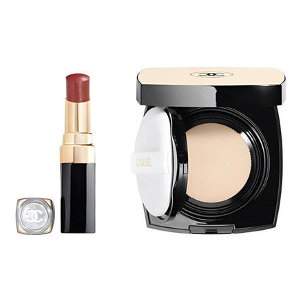 Набор декоративной косметики CHANEL Luminous Lip Gloss Cushion Foundation Makeup Sets Shiny No-Makeup Adherent Non-Cakey