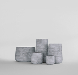 Кашпо, коллекция Concrete, форма CONE