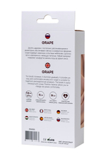 Фиолетовая силиконовая анальная цепочка Grape - 35 см. (Цвет: фиолетовый)