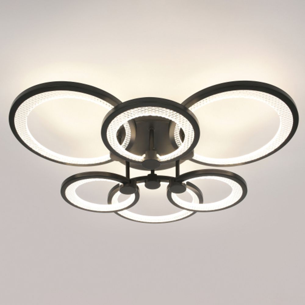 Светильник потолочный светодиодный ЭРА Модерн С ДУ Odry CLL-1-117-RC BK | Светильники SPB-6 с ДУ