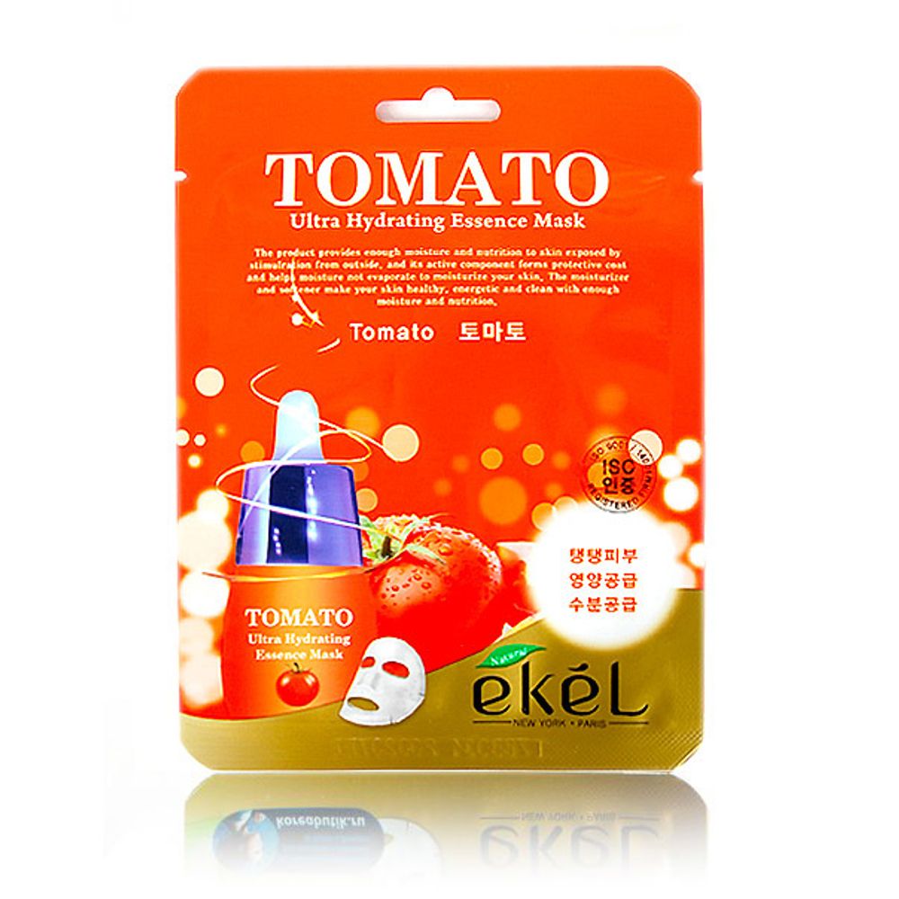 Тканевая маска с экстрактом томата EKEL Tomato Ultra Hydrating Essence Mask