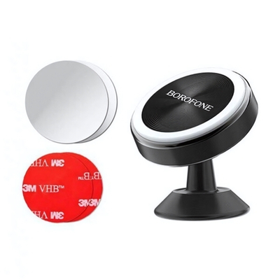 Держатель автомобильный Borofone BH5 магнитный, на скотч Black
