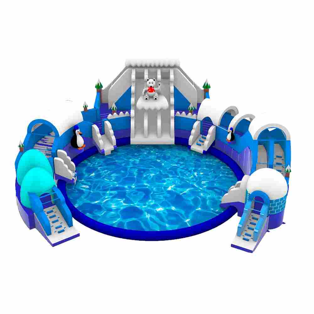 Наземный надувной аквапарк «Морское царство» 15,5*15*6 м