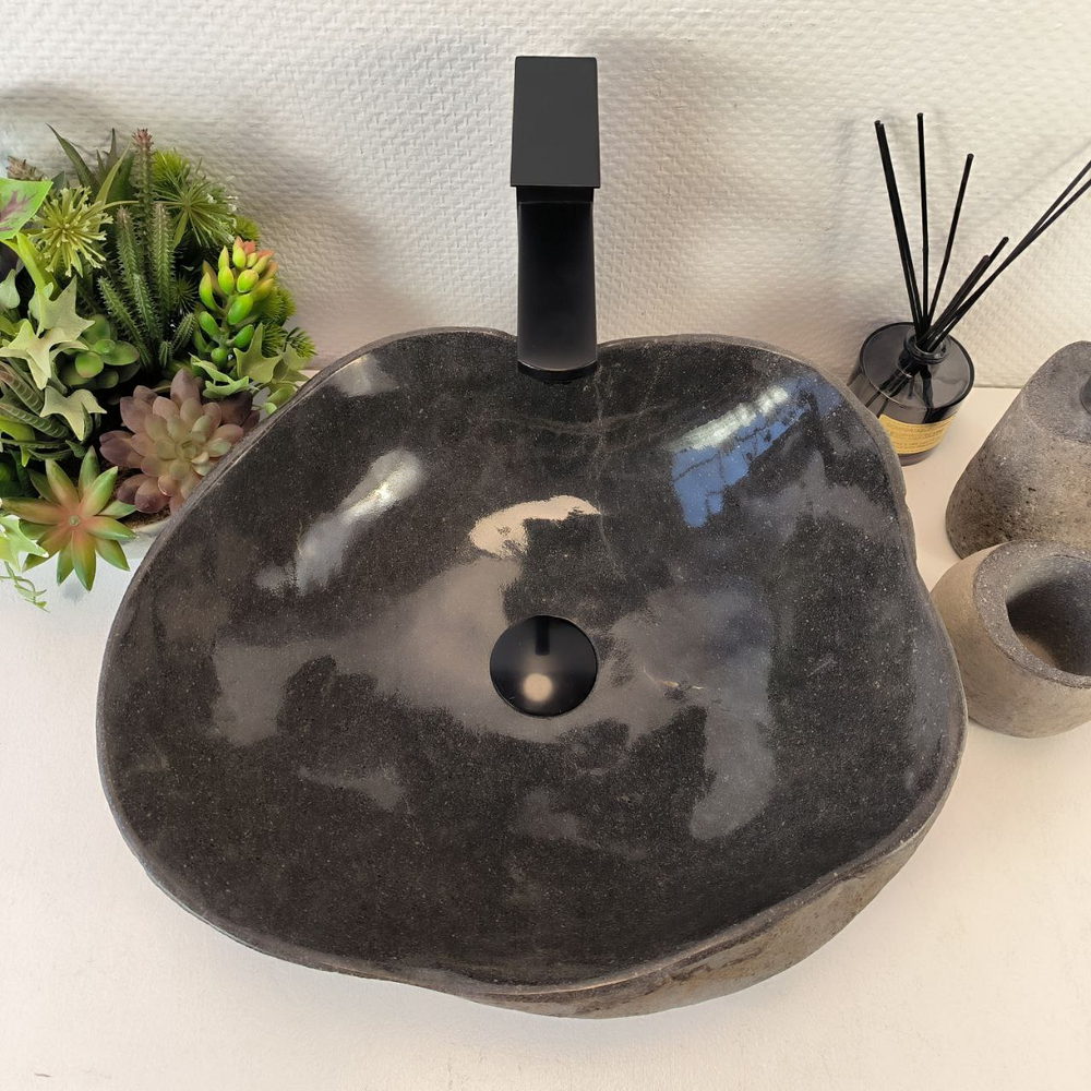 Раковина из речного камня RS-65391 43*39*15 0861