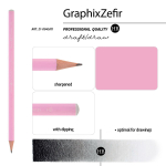 Карандаш ч/г НВ "Graphix Zefir. Нежно-розовый" (Bruno Visconti)