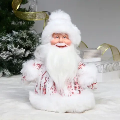 Дед Мороз для подарков и конфет «Яркий наряд» 25 см (красная шубка)