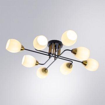Потолочная люстра 8*Е27 A8141PL-8BK чёрный Andrea Arte Lamp
