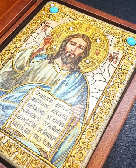 Икона Господь Вседержитель 15х20