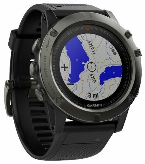 Умные часы Garmin Fenix 5X Sapphire, серый/черный