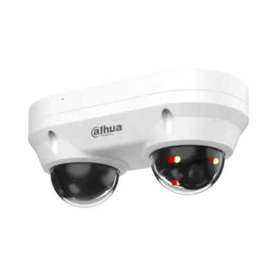 2х IP-камера видеонаблюдения уличная купольная с ИИ Dahua DH-IPC-HDBW2449FP-AS-E2-IL-0280B