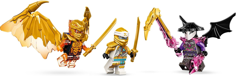 Конструктор LEGO NINJAGO 71770 Реактивный самолёт Зейна «Золотой дракон»