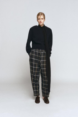 ZARA БРЮКИ В КЛЕТКУ — ZW COLLECTION, СЕРЫЙ МЕЛАНЖ