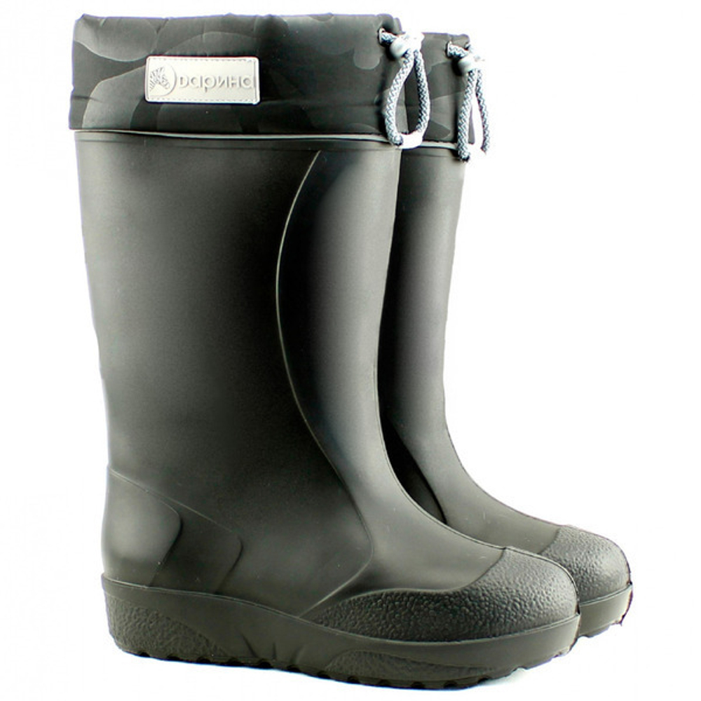 Д543-НУ «ICE Land» Сапоги из ЭВА с надставкой и утеплителем (черная пантера, 40-41)