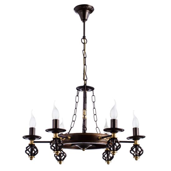 Подвесная люстра Arte Lamp CARTWHEEL A4550LM-6CK