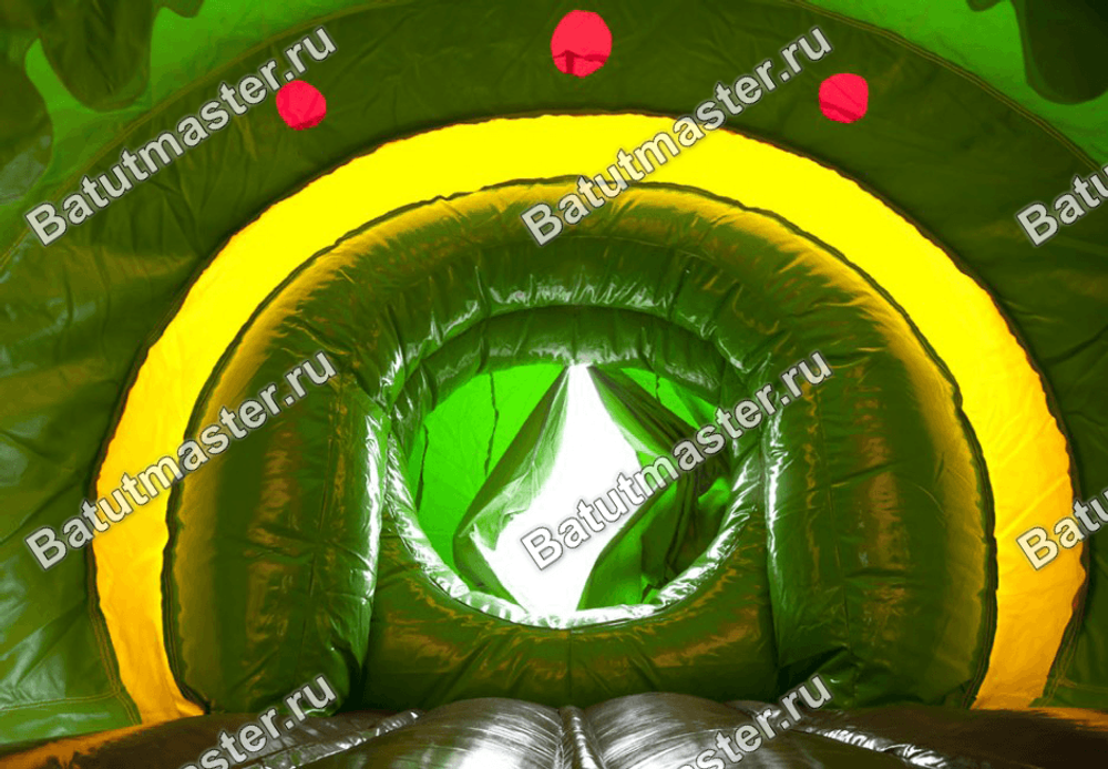Коммерческий надувной батут "Тоннель веселый поезд"