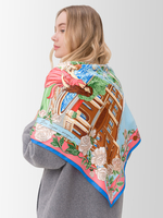 Платок «Первая скрипка весны» с подарочным экземпляром одноименной книги Анны Ревякиной