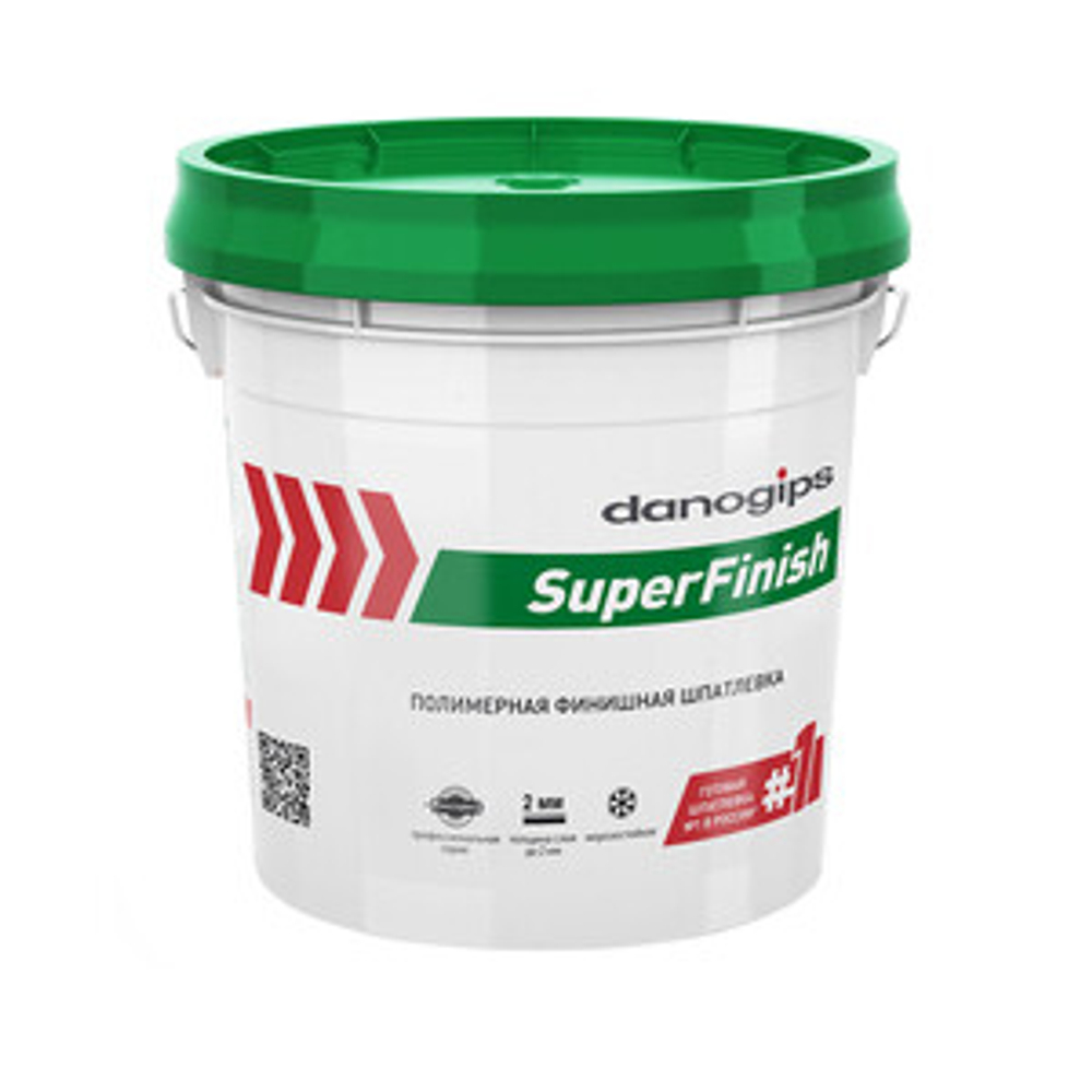 Шпатлевка SuperFinish на полимер.основе, готовая, финишная, 28кг /17л. (Шитрок) DANOGIPS (даногипс)