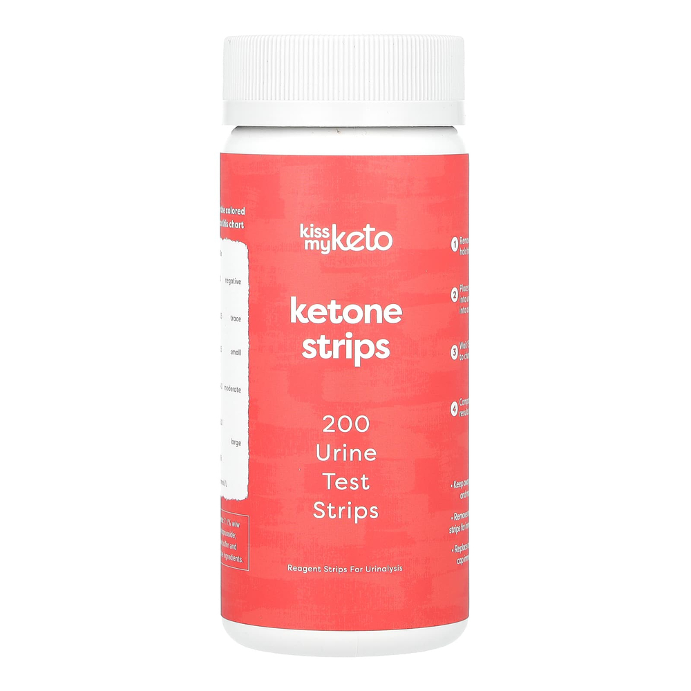 Kiss My Keto, Ketone Strips, 200 полосок для анализа мочи