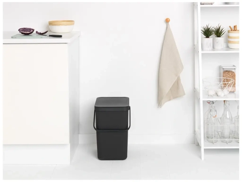 Brabantia Контейнер для мусора Sort & Go 25 л серый