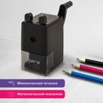 Точилка механическая STAFF "EVERYDAY" MS-796 корпус черный (2 штуки в упаковке)