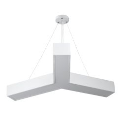 Светильник LED ЭРА Geometria SPO-141-W-40K-028 Igrek 28Вт 4000К 1900Лм IP40 600*600*80 белый подвесной | Декоративные светильники Geometria