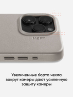 MagSafe чехол из экокожи MOFT Snap Phone Case для iPhone 15 Pro l Черный