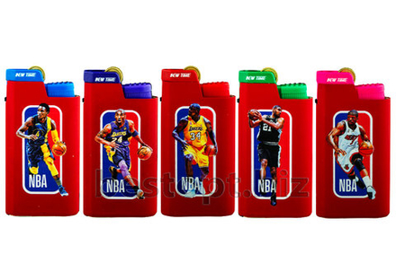 Зажигалки  New Time FM-01(11)  метал мех Известн баскетбол   (25шт*20бл)