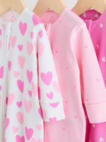 Комбинезон / Cлип для малышей Next H44-214, 3 шт., Розовый